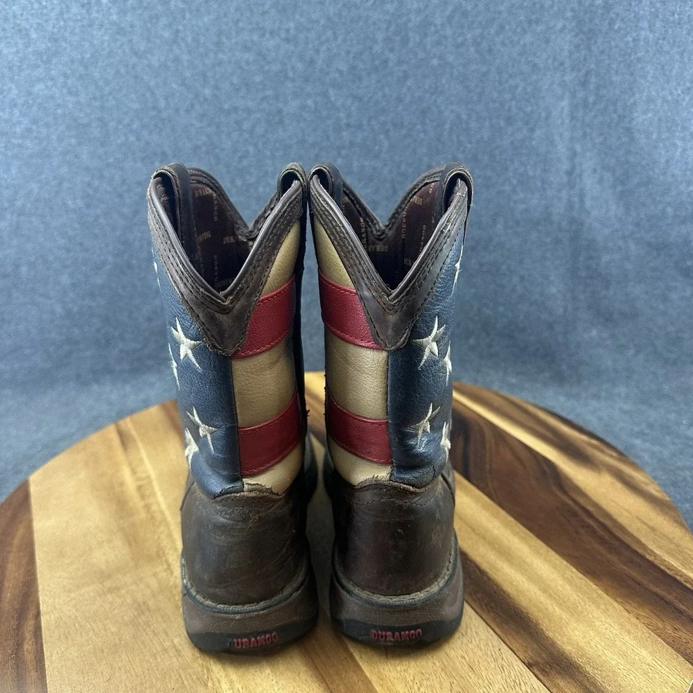 Lil' Rebel by Durango Little Kids' Flag Western Boot Size 1 DBT0159 - Picture 7 of 14